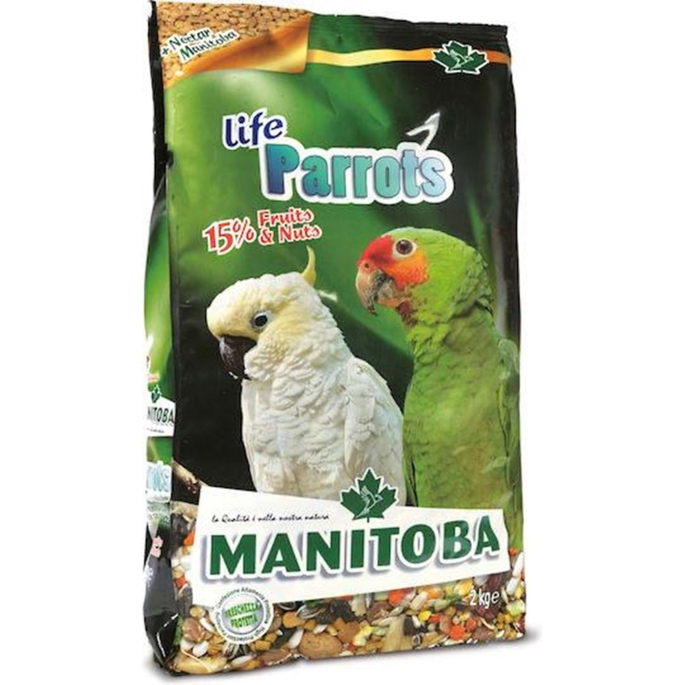 MANİTOBA LİFE PARROTS PAPAĞAN YEMİ 2 KG