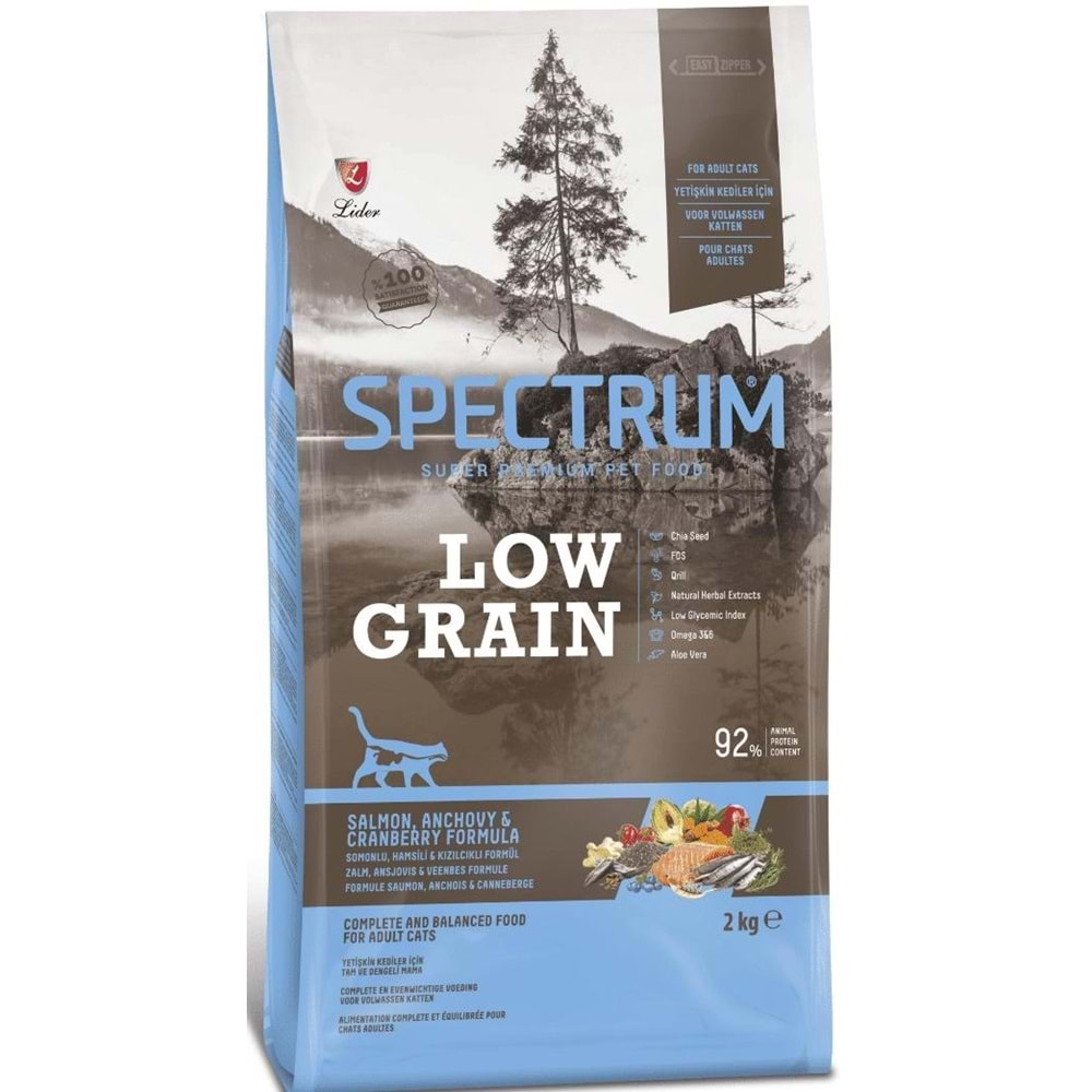 SPECTRUM LOWGRAIN SALMON CAT ADULT 2KG