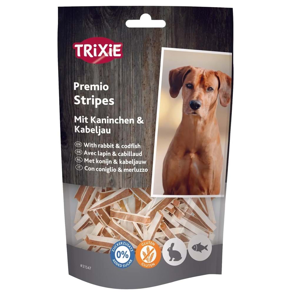 TRİXİE PREMIO FİSH CHICKEN STRİPES 75G