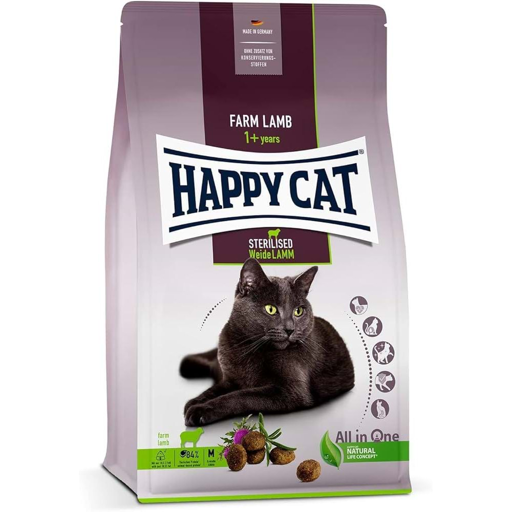 HAPPY CAT STERLISED WEİD LAMB 10KG