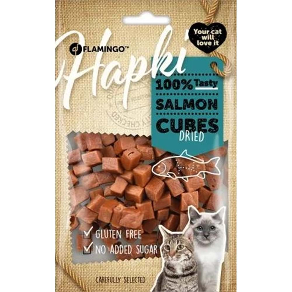 FLAMINGO HAPKI SALMON CUBES 85GR