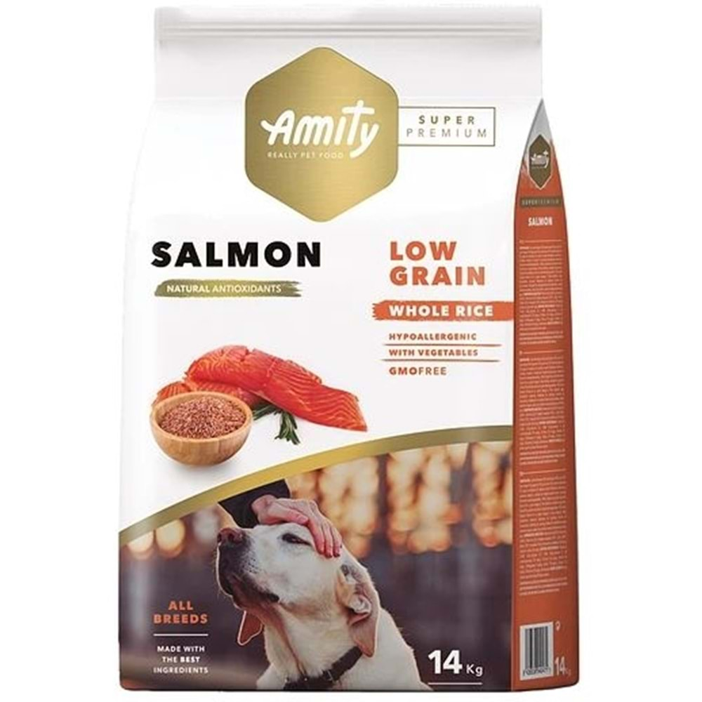 AMITY LOW GRAIN ADULT SALMON 14KG