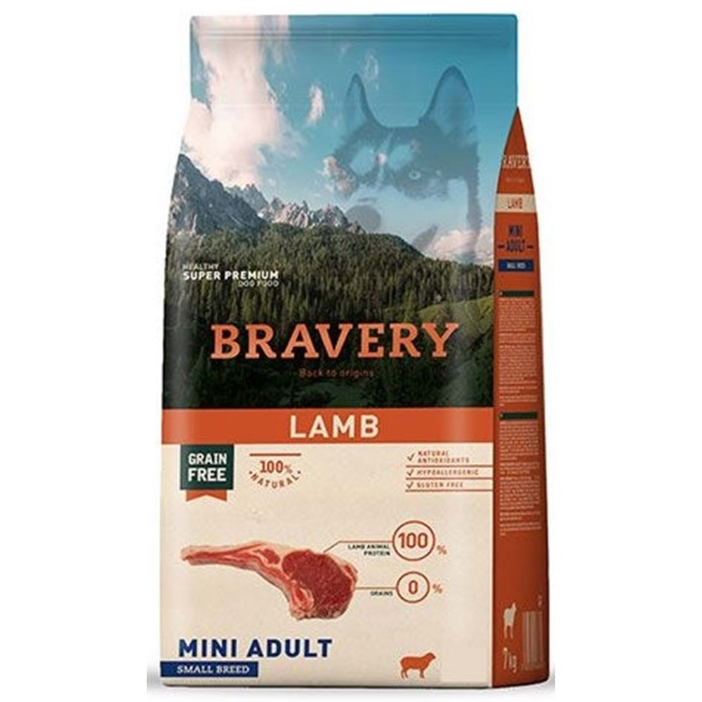 BRAVERY MINI ADULT LAMB 2KG