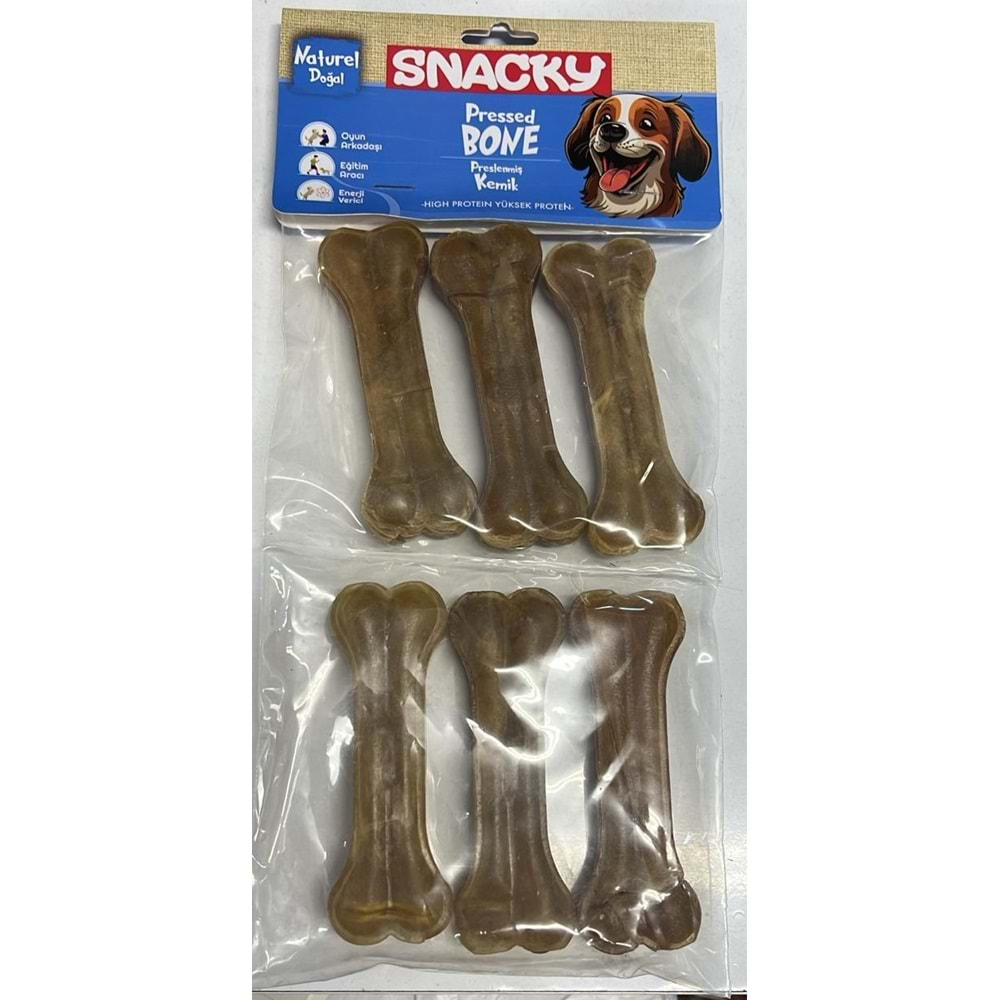 SNACKY NATURAL PRESSED BONE 4-165G