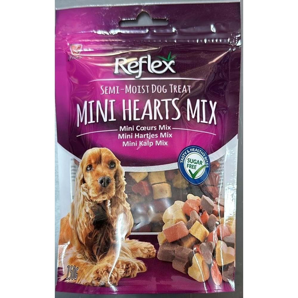 REFLEX SEMI-MOIST DOG MİNİ KALP MİX ÖDÜL 150G