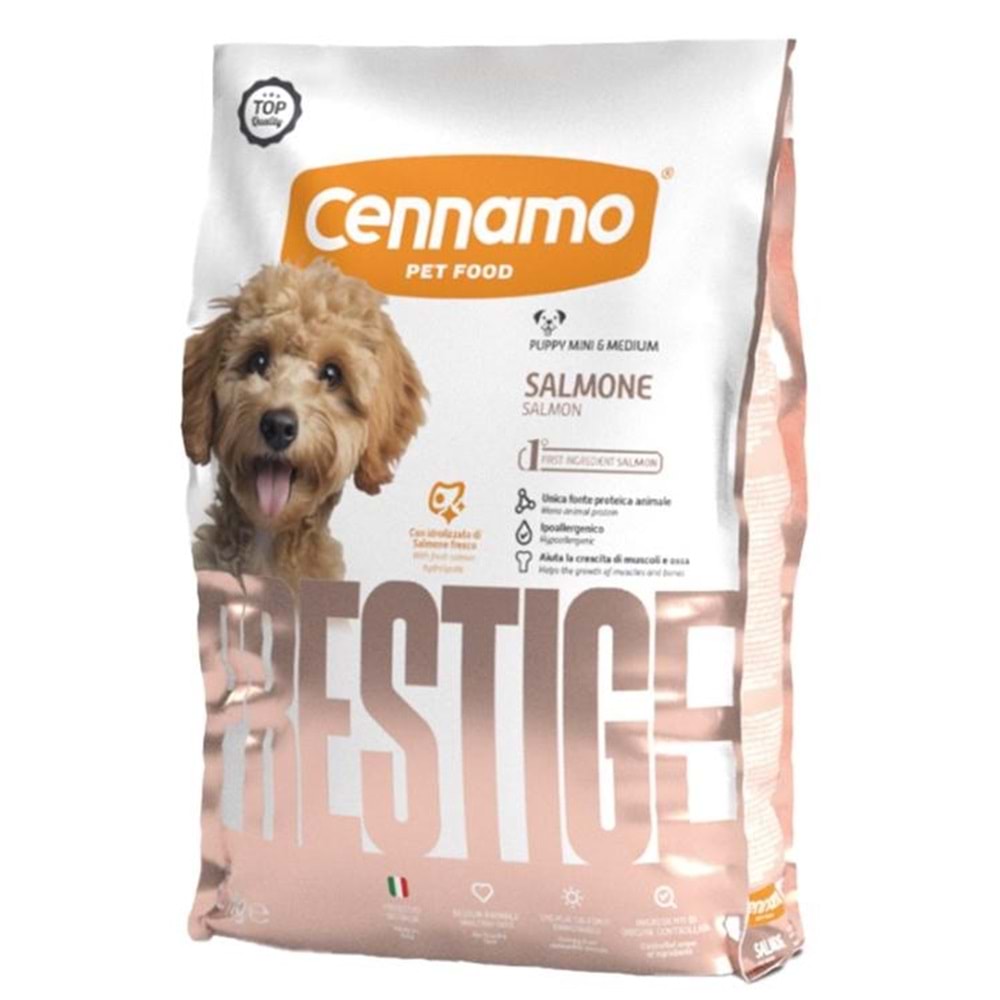 CENNAMO PRESTIGE PUPPY MINI&MEDIUM SALMONE 2KG