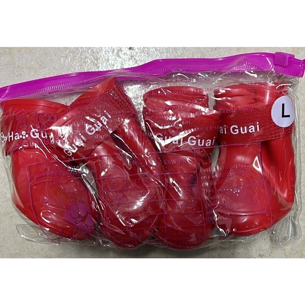 KÖPEK AYAKKABI KIRMIZI (S)