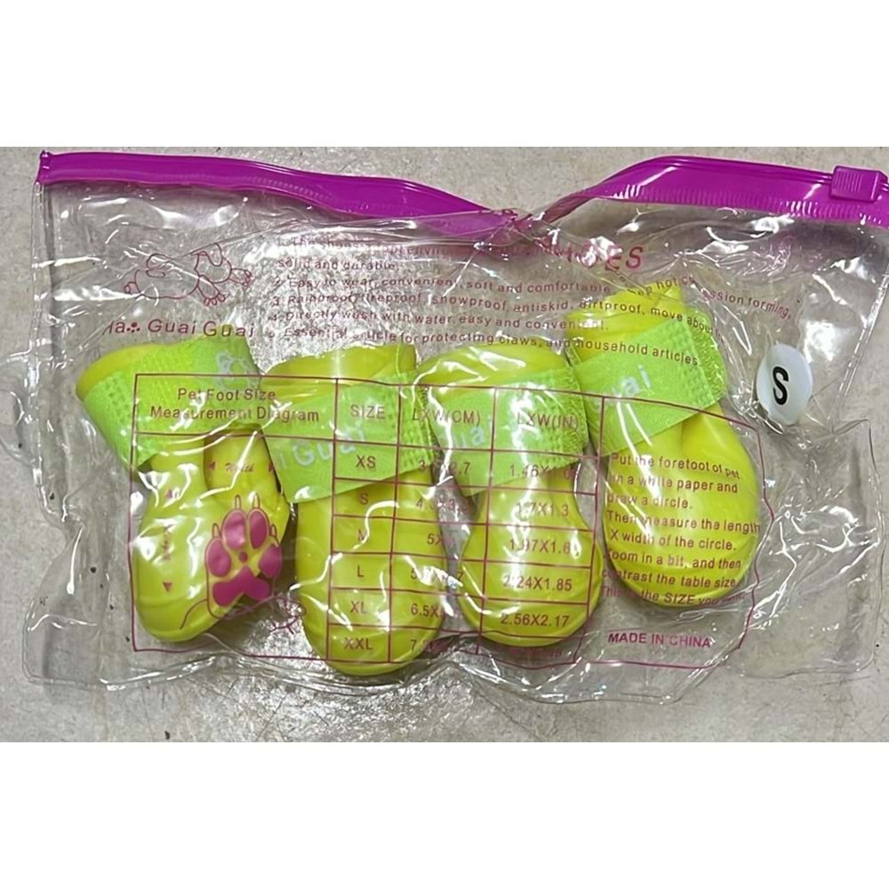 KÖPEK AYAKKABI SARI (S)