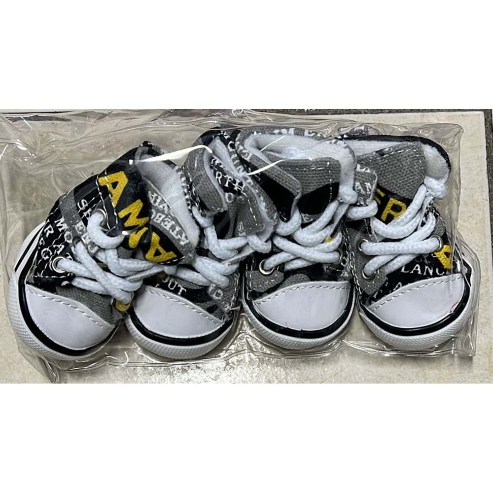 KÖPEK AYAKKABI CONVERSE GRİ (XL)