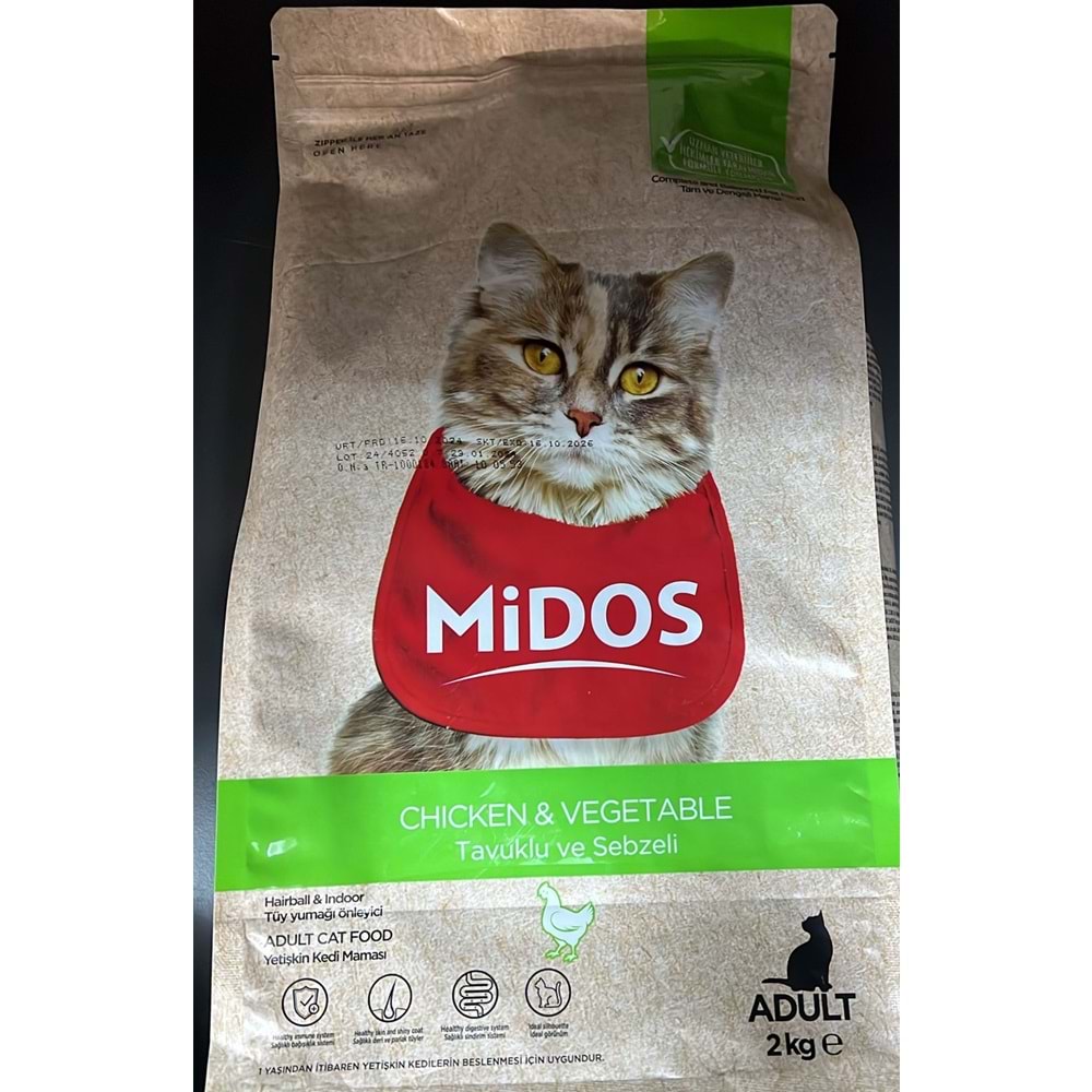 MİDOS KEDİ HAİRBALL 2KG
