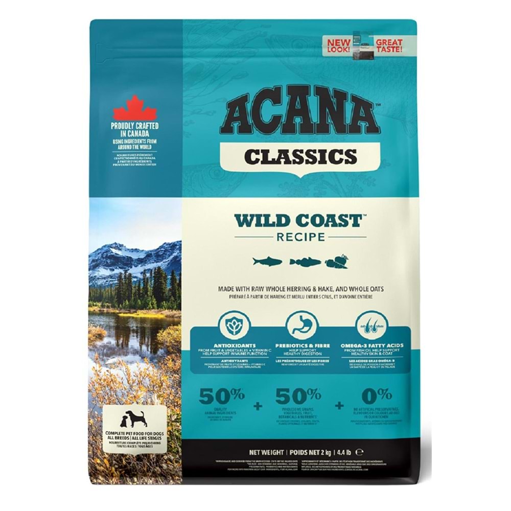 ACANA WILD COAST DOG FOOD 2KG
