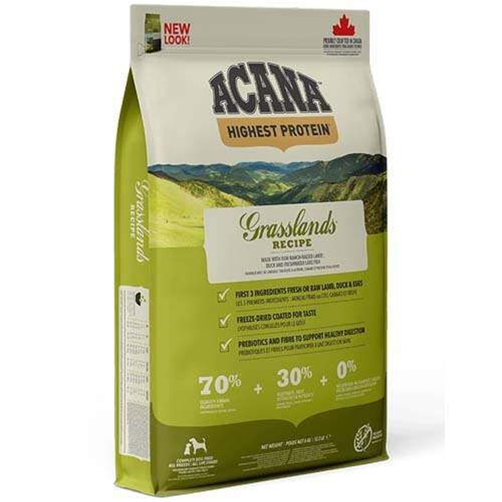 ACANA GRASSLAND DOG FOOD 11.4KG