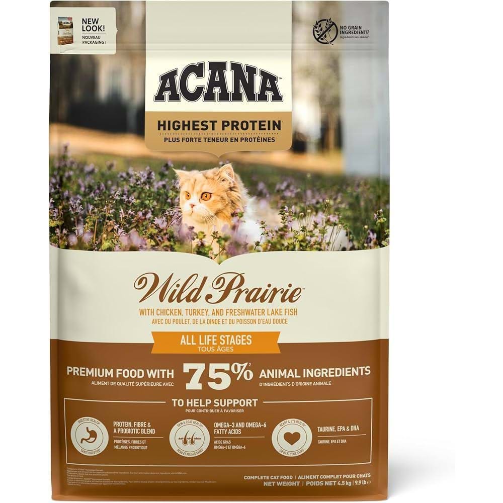 ACANA WILD PRAIRE CAT FOOD 4.5KG