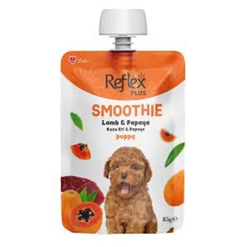 REFLEX PLUS SMOTHIES KUZU ETLİ PAPAYA PUPPY 85G