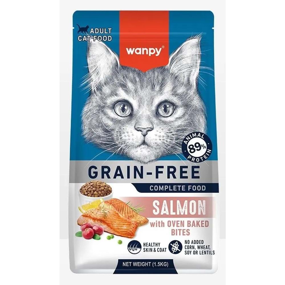 WANPY GRAİN FREE CAT SALMON 1.5KG