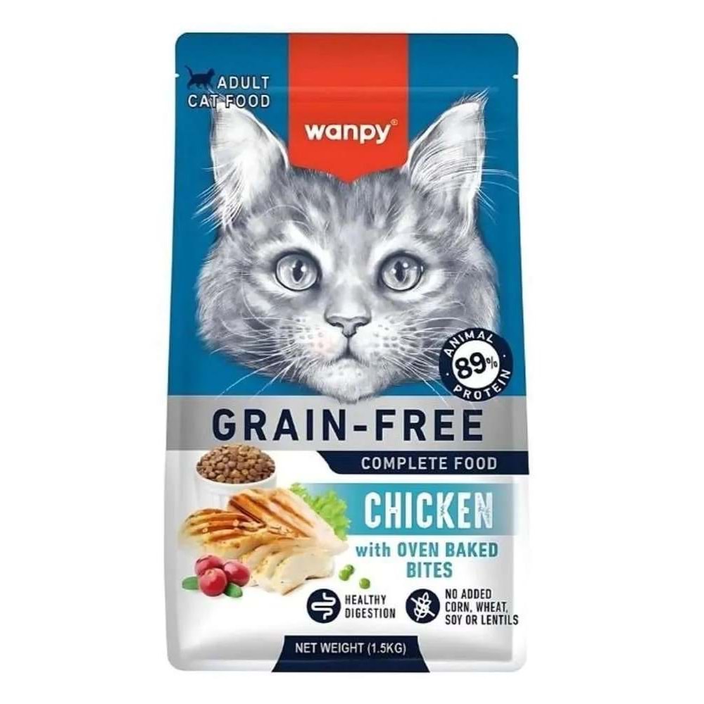 WANPY GRAİN FREE ADULT CAT CHICKEN 1.5KG