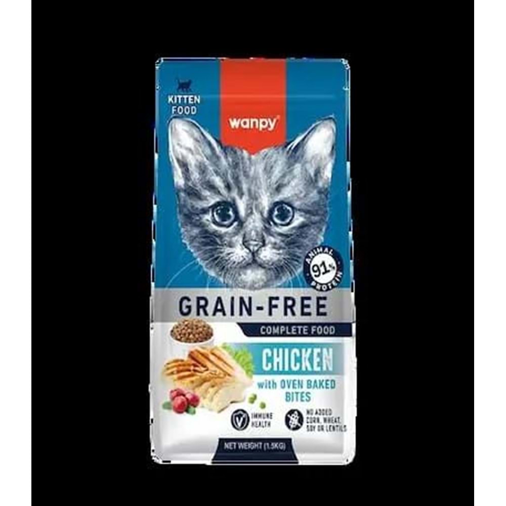 WANPY GRAİN FREE KİTTEN CHICKEN 1.5KG
