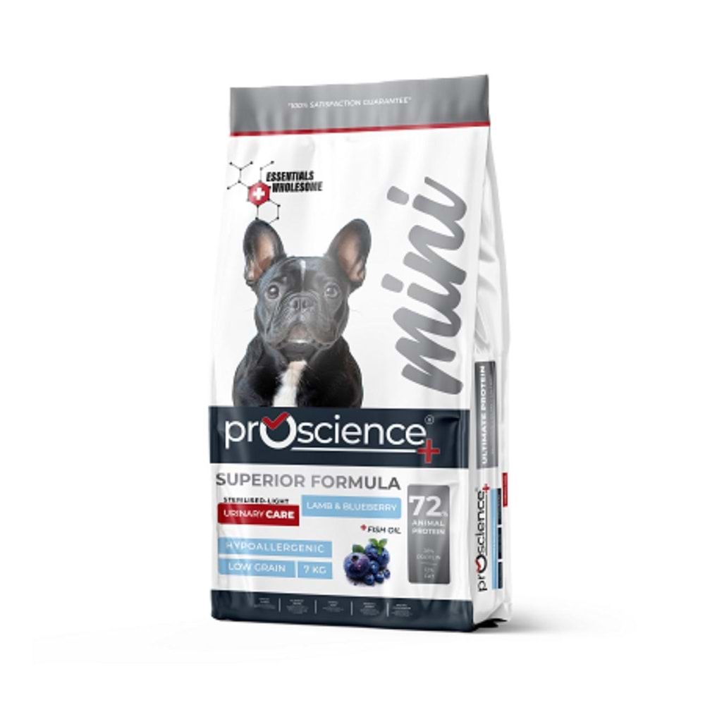 PRO SCİENCE LOW GRAIN MİNİ STERLISED&LIGHT LAMB BLUEBERRY 7KG