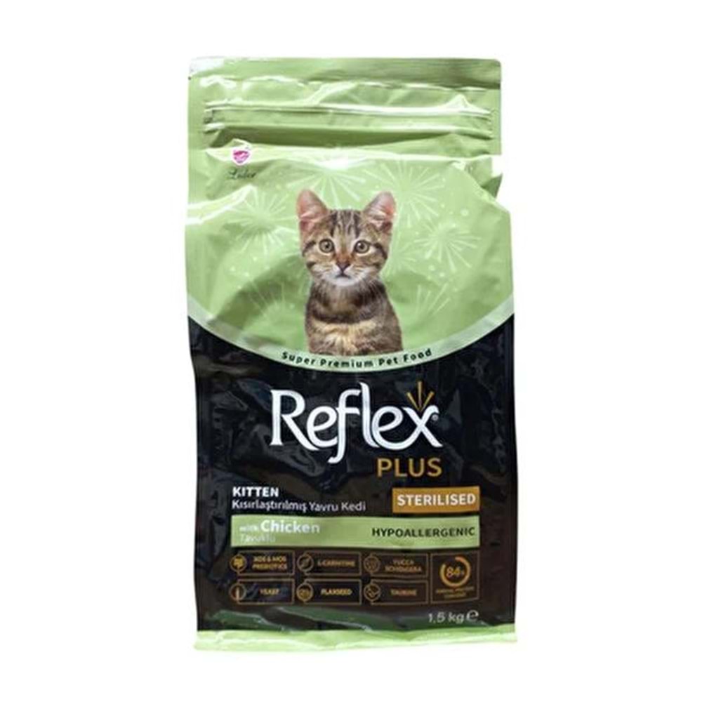 REFLEX PLUS KITTEN STERLISED CHICKEN 1.5KG