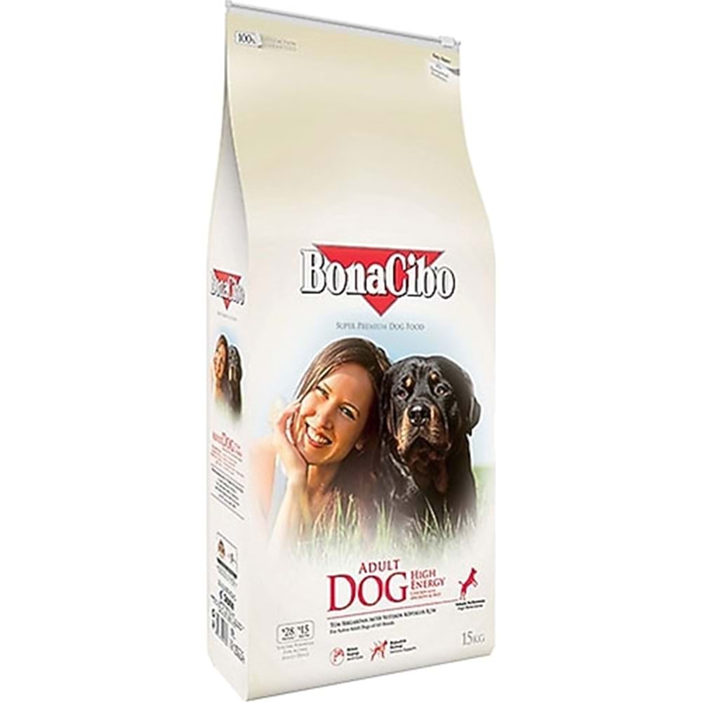 BONACIBO HIGH ENERGY CHICKEN ADULT DOG 15KG