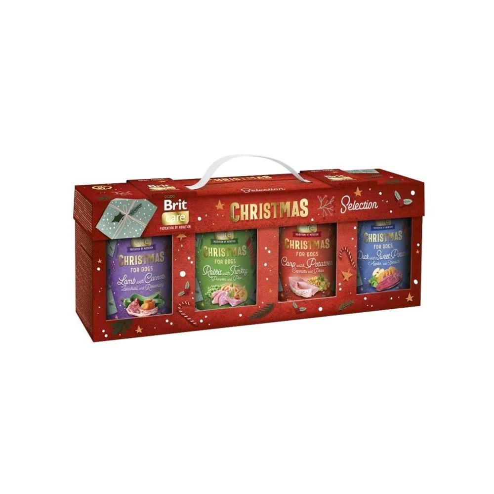 BRIT CARE DOG CHRİSTMAS CANS FOR DOG 4X400G