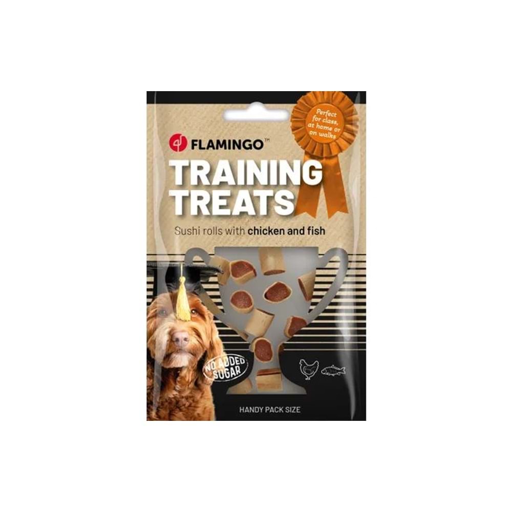 TRAİNİNG SNACK SUSHİ ROLLS WİTH CHİCKEN FİSH 60G