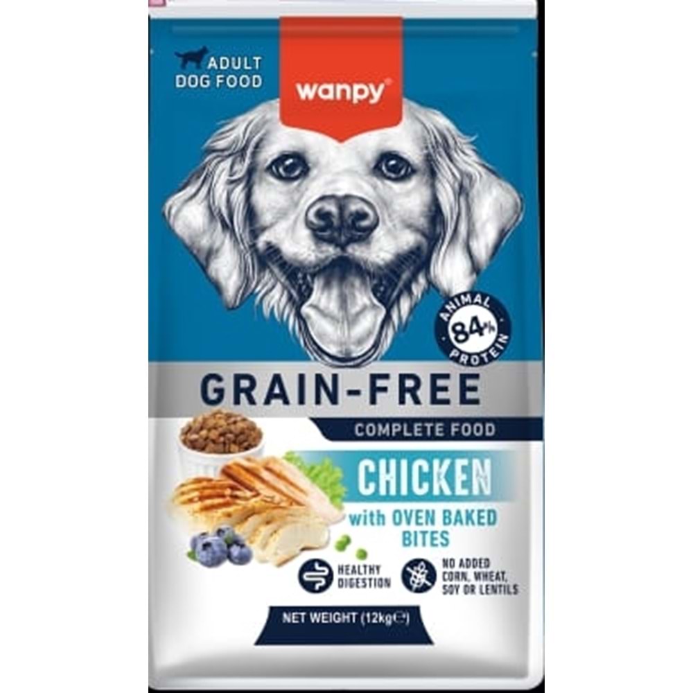 WANPY GRAIN FREE DOG CHICKEN 12KG