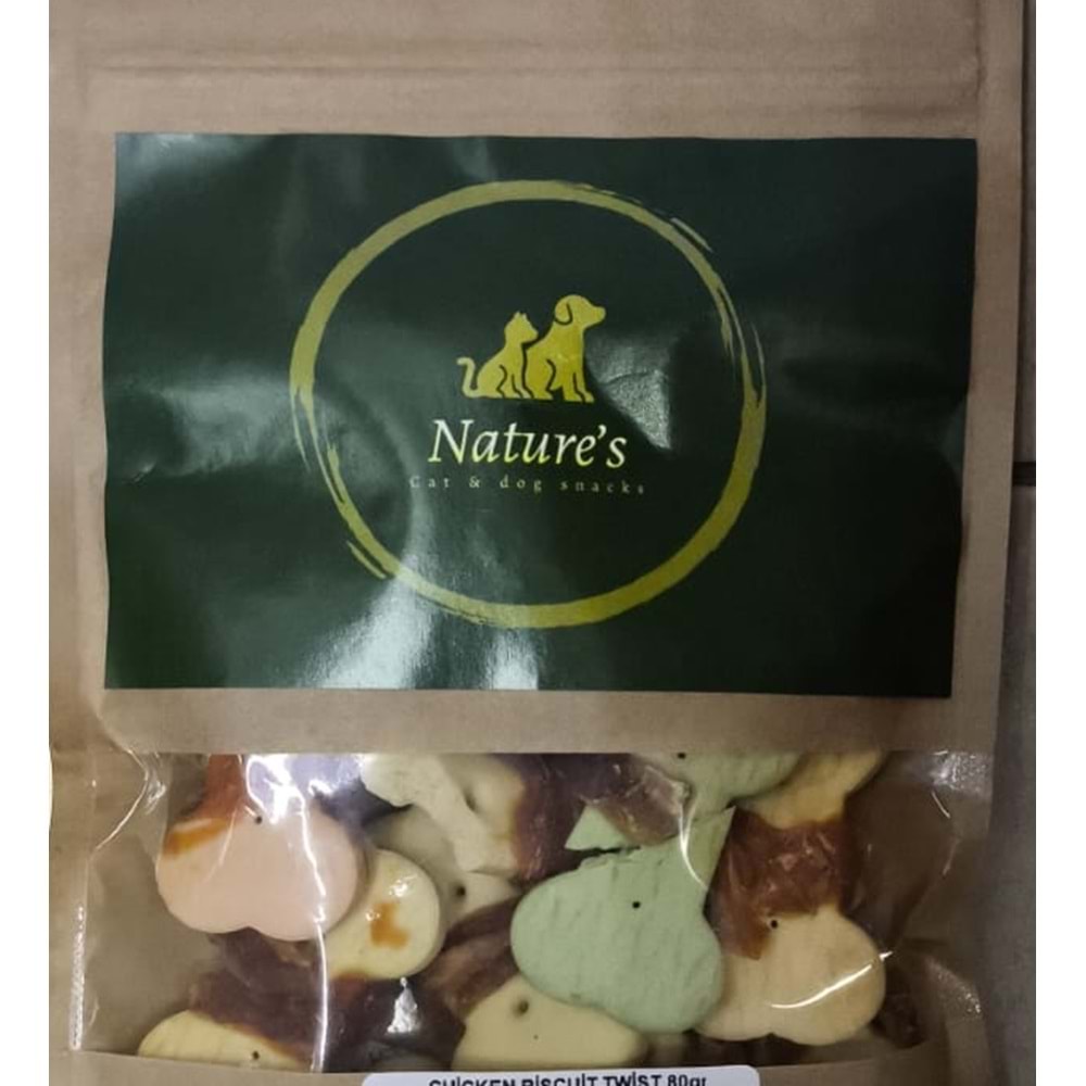 NATURES CHİCKEN BİSCUİT TWİST 80GR