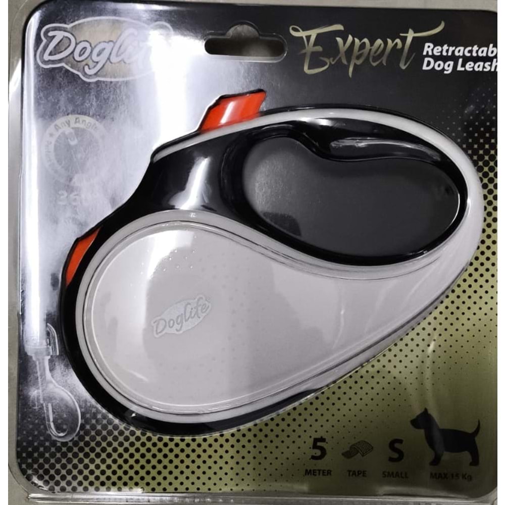 DOGLIFE OTOMATİK GEZDİRME BEYAZ SİYAH 5M(S)