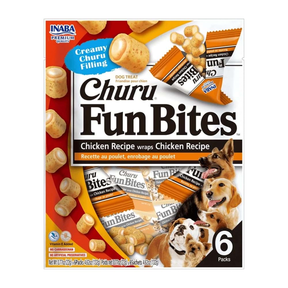 CHURU DOG FUN BİTES DOG CHICKEN 6PACKS