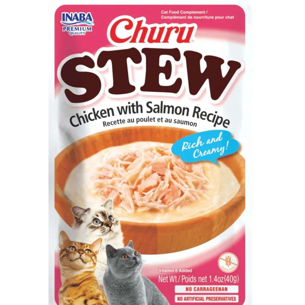 CHURU STEW CHICKEN SALMON CAT