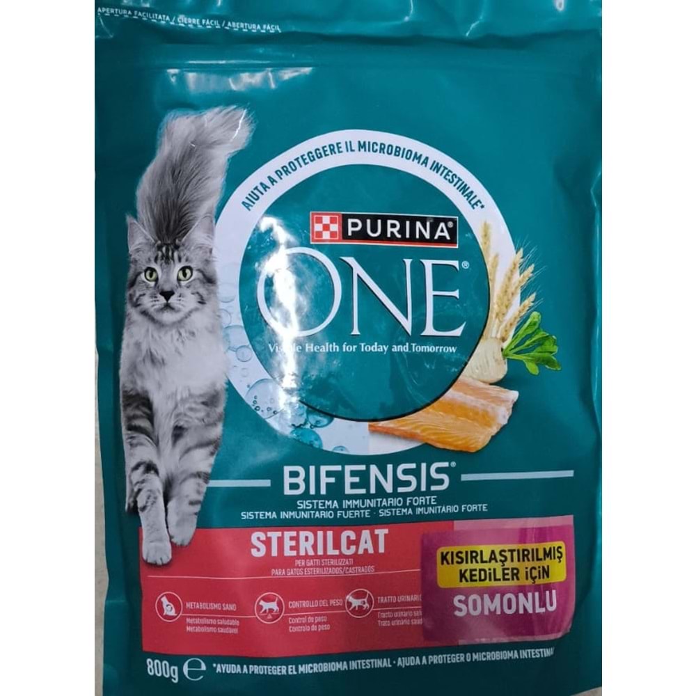 PURINA ONE STERLISED SALMON 800GR