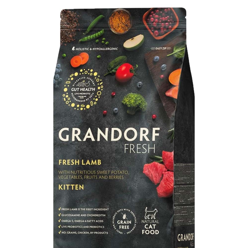 GRANDORF FRESH LAMB KITTEN 400G