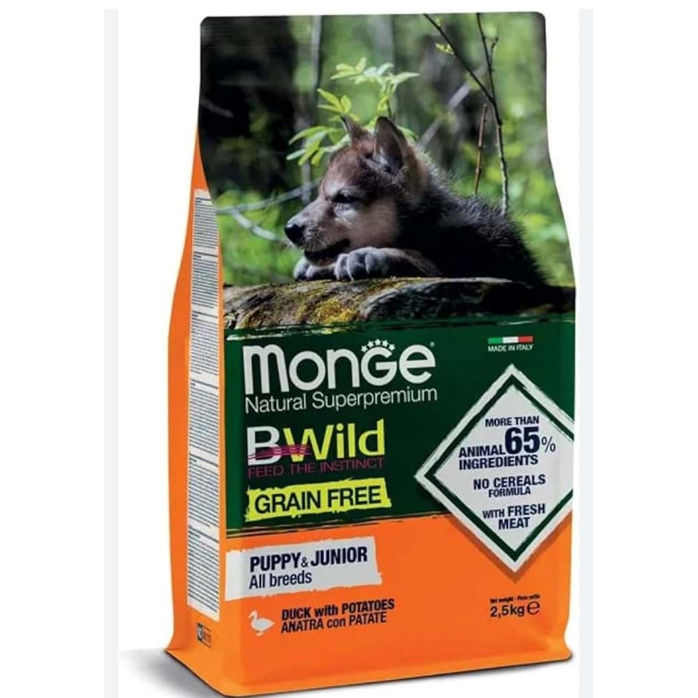 MONGE BW DUCK POTATO PUPPY 2,5KG