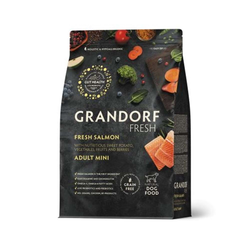 GRANDORF FRESH ADULT MINI FRESH SALMON 3KG