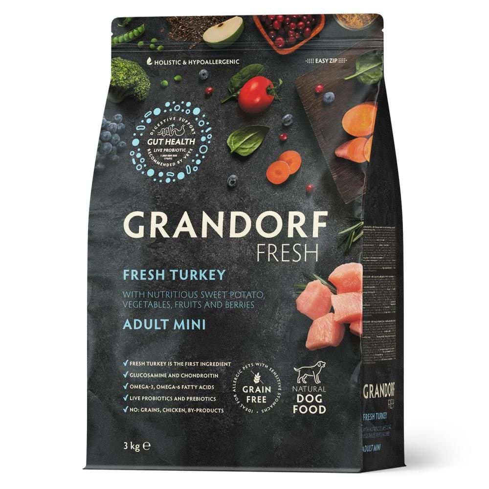 GRANDORF FRESH ADULT MINI FRESH TURKEY 3KG