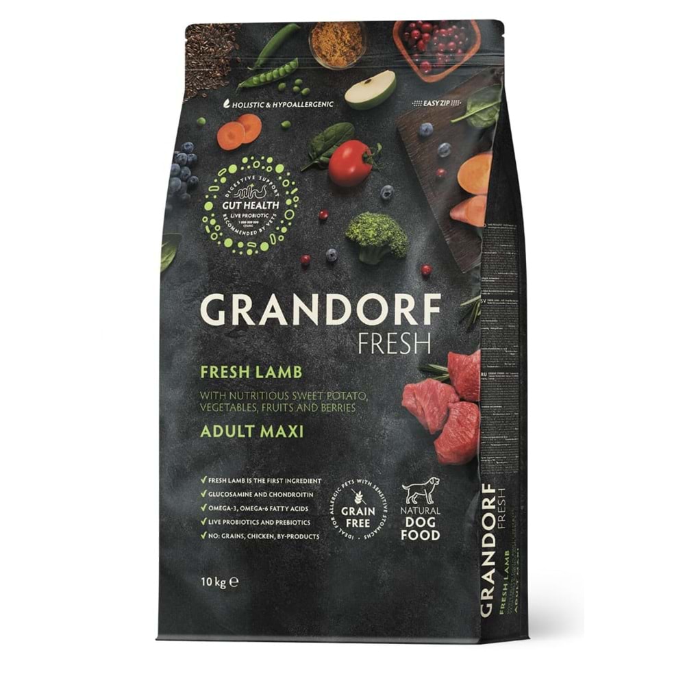 GRANDORF FRESH ADULT MAXİ FRESH LAMB 10 KG