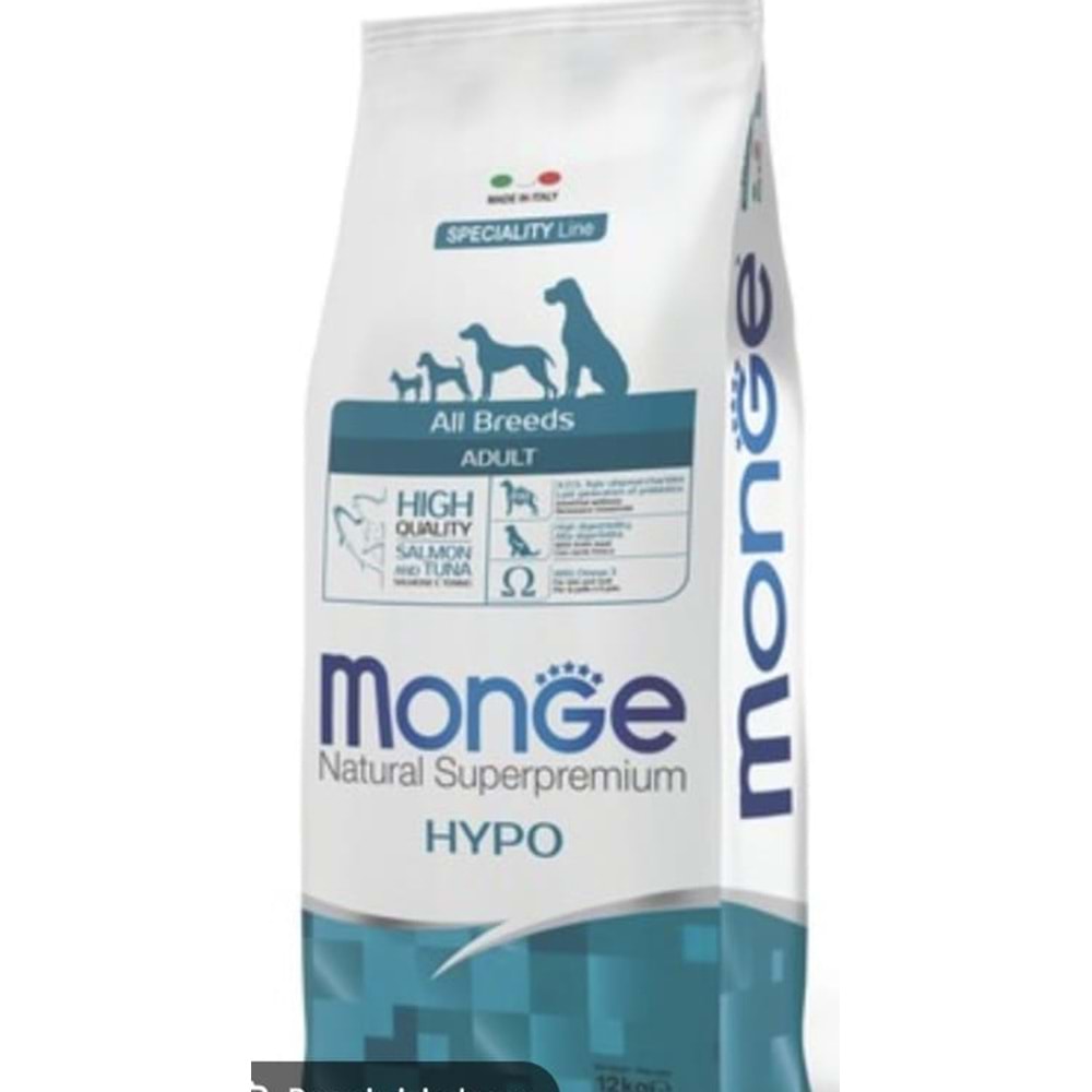 MONGE ALL BREED HYPO SALMON TUNA ADULT 12KG