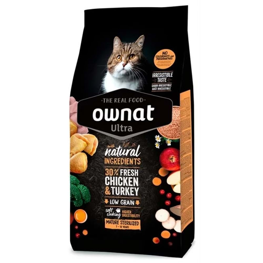 OWNAT ULTRA MATURE STERLISED CAT 3KG