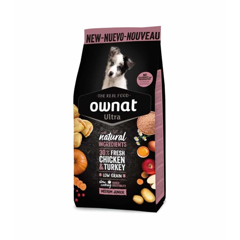 OWNAT ULTRA MEDIUM JUNIOR DOG 3KG