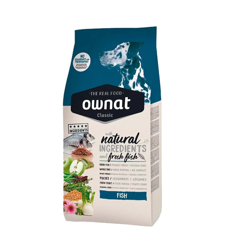 OWNAT CLASSIC FISH DOG 12KG