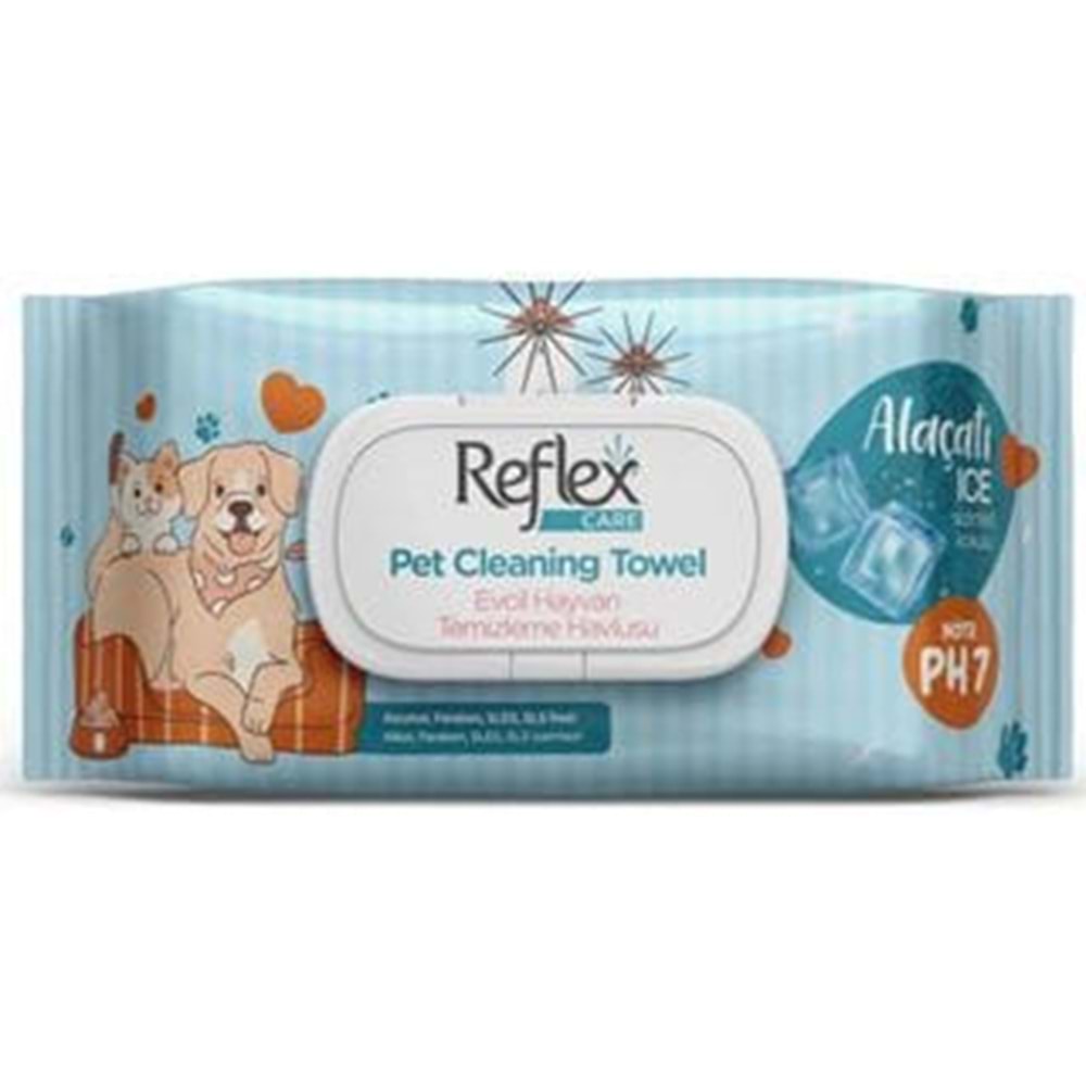 REFLEX KEDİ KÖPEK ISLAK MENDİL ALAÇATI 50ADET