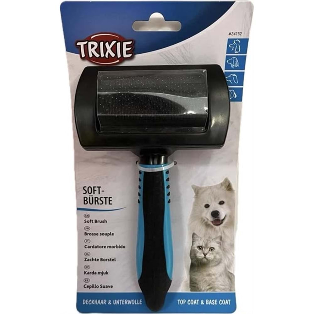 TRIXIE SOFT BRUSH PLASTİC BRİSTLES 12X20CM