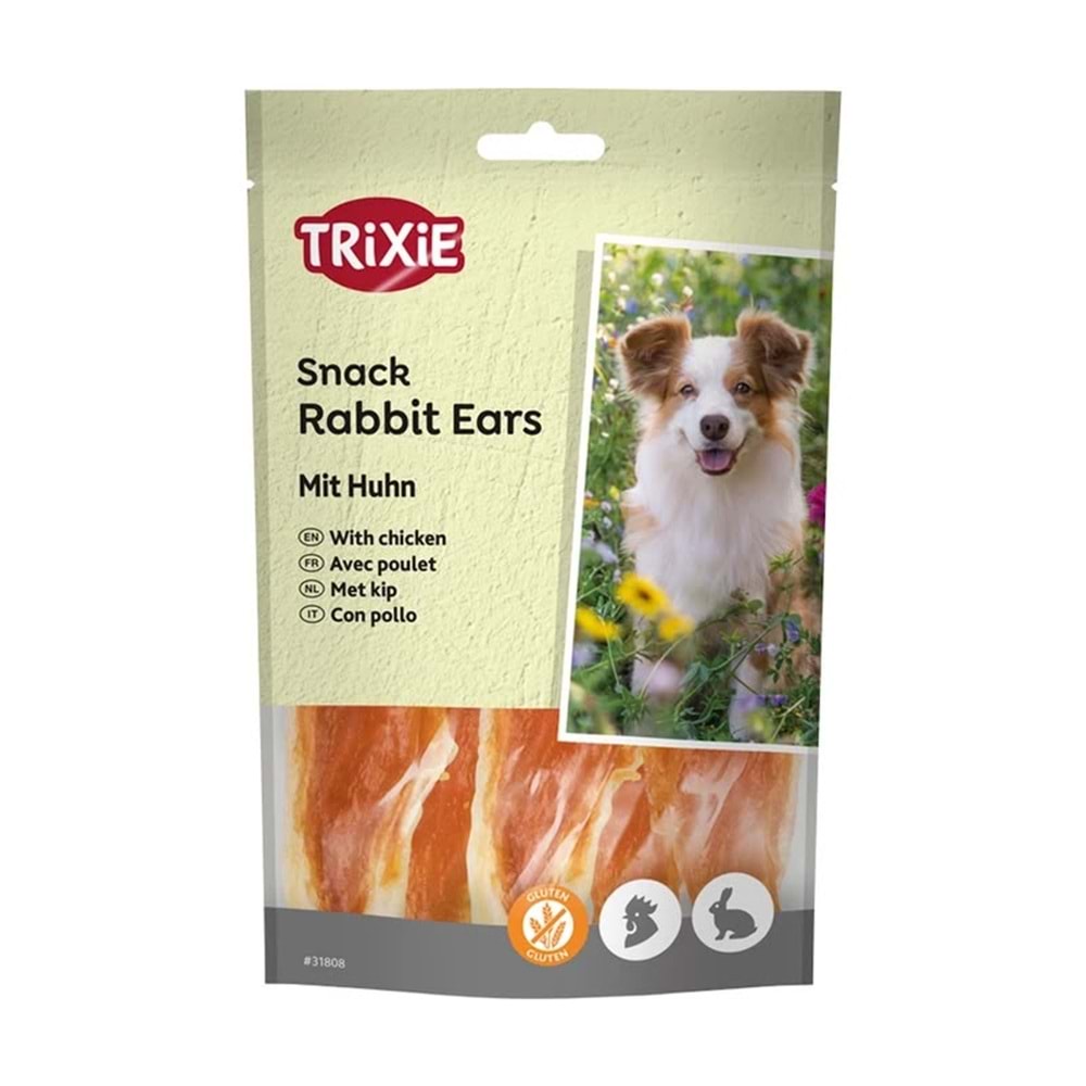 TRIXIE RABBİT EARS WİTH CHİCKEN 80G