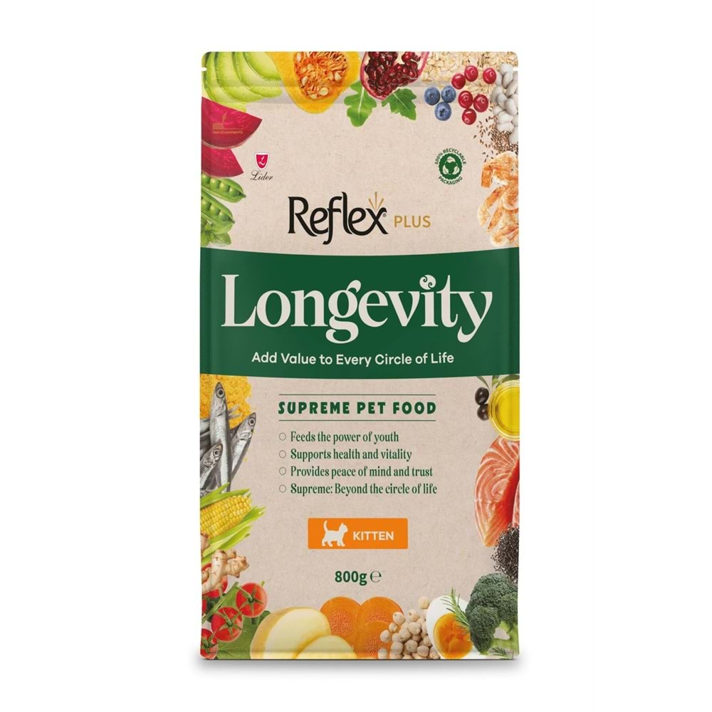 REFLEX PLUS LONGEVİTY CAT KİTTEN 800GR