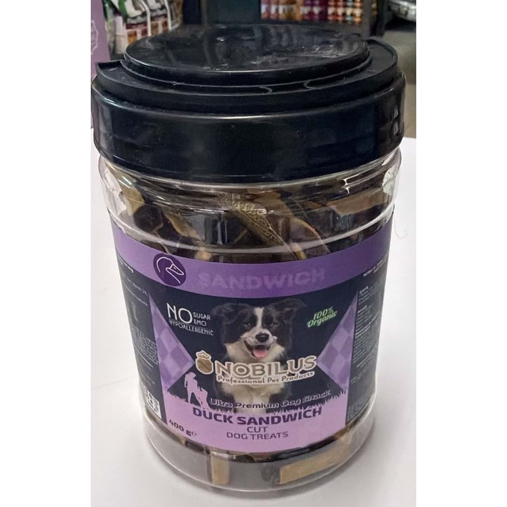 NOBILUS DUCK SANDWICH DOG TREATS