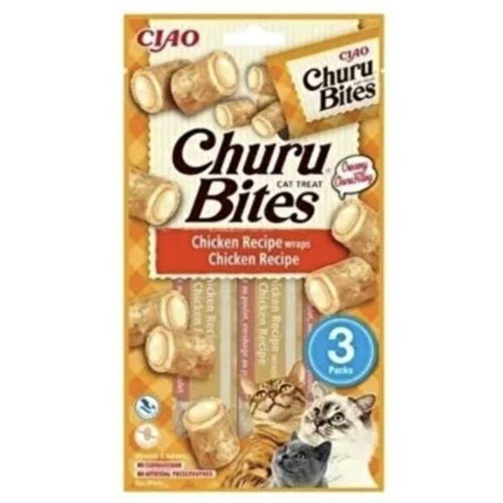 CHURU ROLLS BİTES CAT CHICKEN 3PACK