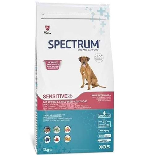 SPECTRUM SENSİTİVE26 M&L LAMB 3KG