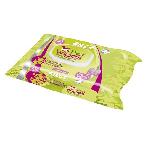 CROCI PET WIPES 40PCS LEMONGRASS