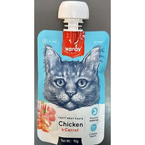 WANPY CAT CHICKEN&CARROT 90G